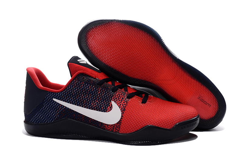 Nike Kobe 11 Dark Blue Red Basketball Shoes